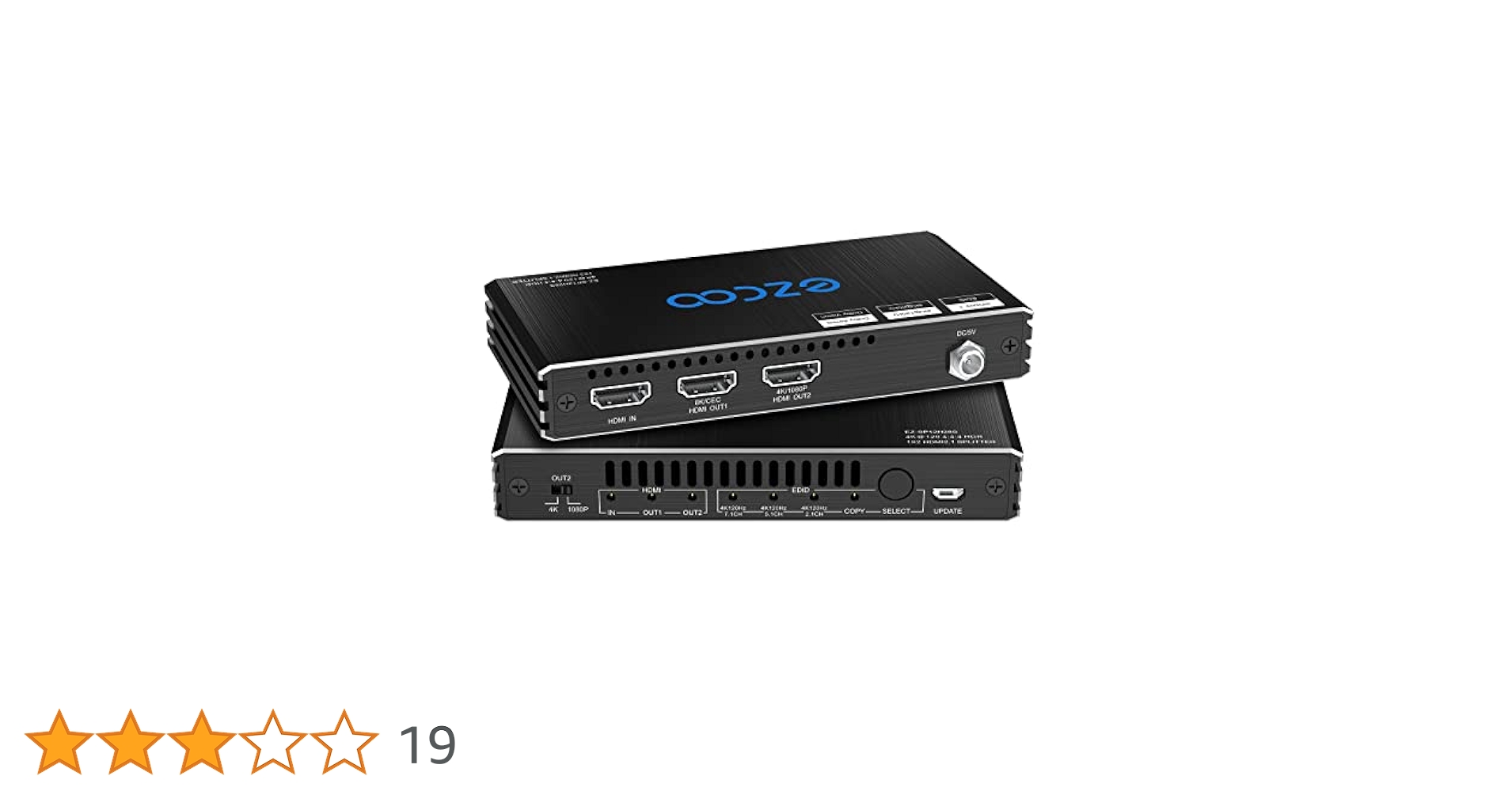 その他 1x2 HDMI2.1 Splitter MT-VIKI 4K HDMI Splitter 1 in 2 Out, 1x2 Powered HDMI